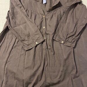 GAP maternity Brown Blouse with Button Details